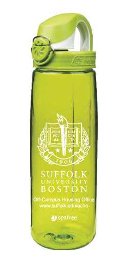 Custom Nalgene On The Fly Bottles for Suffolk University Boston